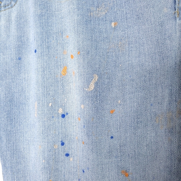POLO RALPH LAUREN Women's Tompkins Skinny Crop Paint Splatter Jeans Size 29 - Picture 8 of 16